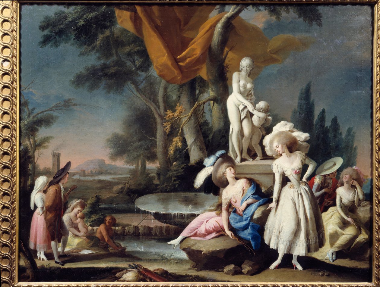 Peeling. Målning av Jose Camaron Y Boronat (1730 - 1803) av Jose Camaron