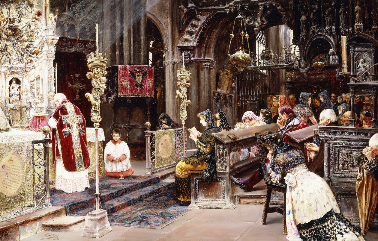 Mässan, 1859 av Jose Gallegos Arnosa