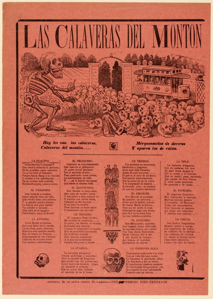 Calavera der Massen av José Guadalupe Posada