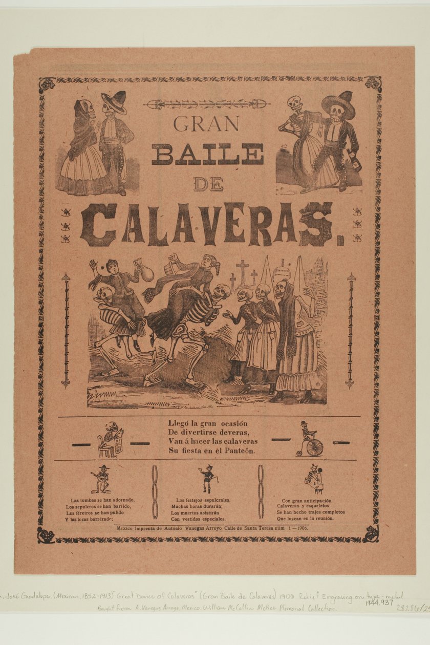 Großer Ball der Calaveras av José Guadalupe Posada