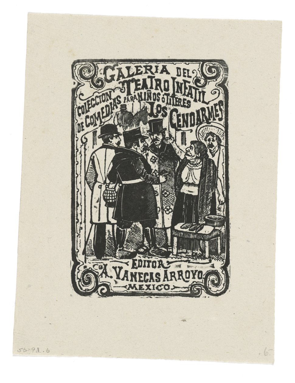 Gendarmerna (gravyr) av José Guadalupe Posada
