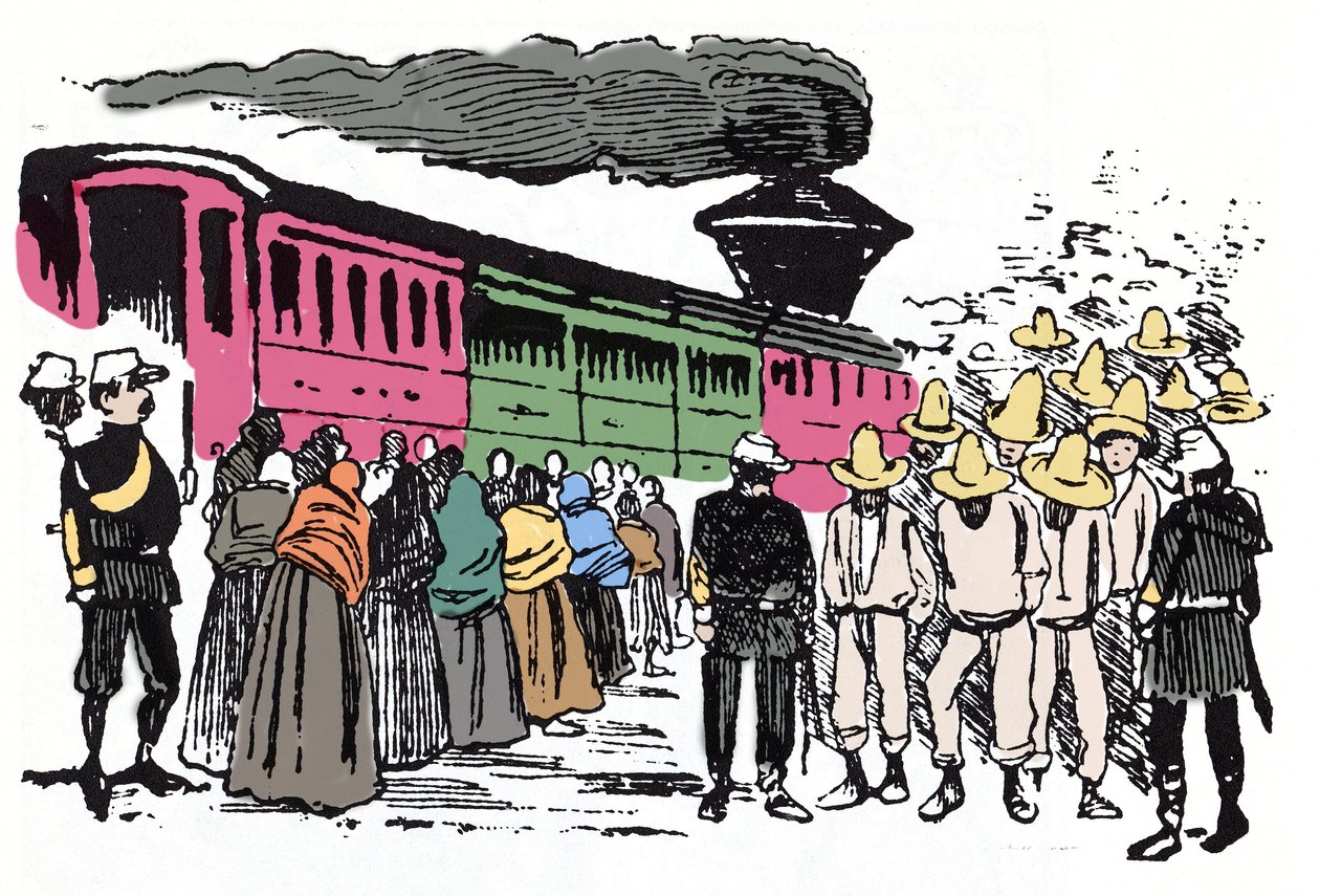 Den mexikanska revolutionen (1910-1920): Xylografi av Jose Guadalupe Posada (1852-1913) av José Guadalupe Posada