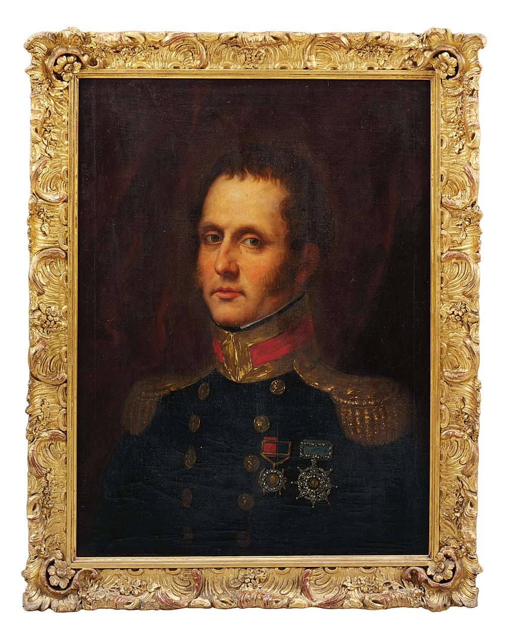 Porträtt av kapten Samuel Edward Cook, R.N., ca 1830 (olja på duk) av José Gutiérrez de la Vega