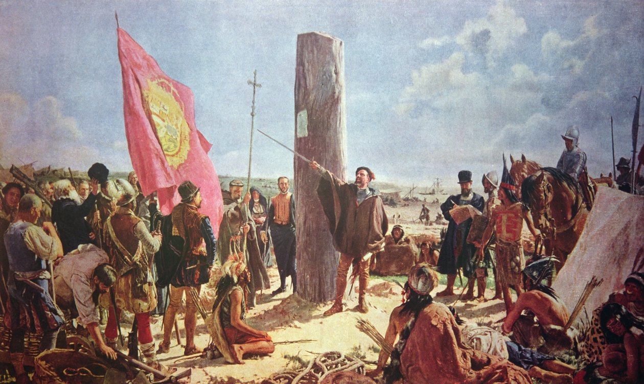 Stiftelsen i Buenos Aires av Jose Moreno Carbonero