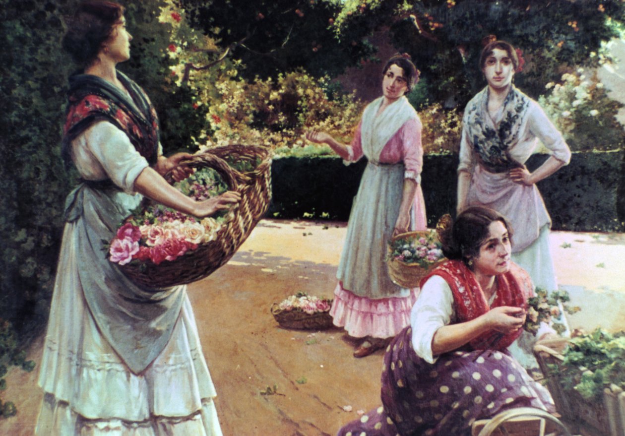 "Blomsterförsäljare i Sevilla" av Jose Rico Tejedo