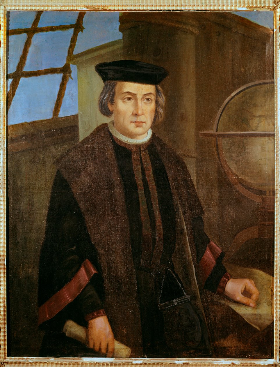 Porträtt av Christopher Columbus (Christopher Columbus, Cristoforo Colombo av Jose Roldan
