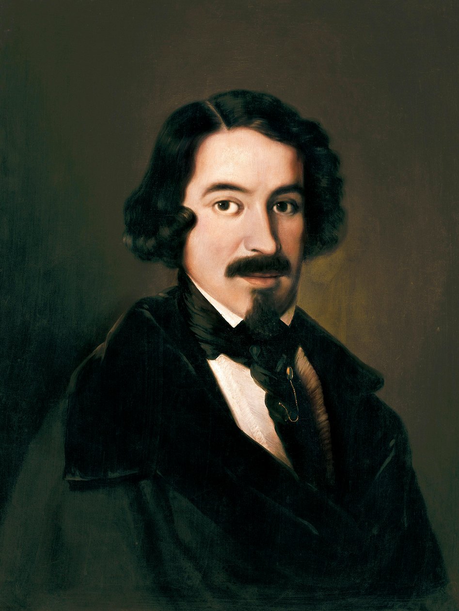 Porträtt av Jose de Espronceda (1808-1842) av José de Madrazo