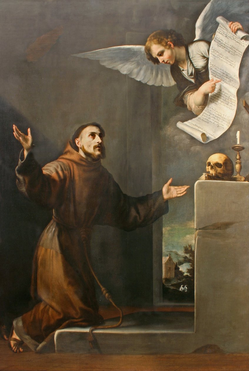 Saint Francis tar emot Stigmata, första tredjedelen av 1600-talet. av Jusepe de Ribera