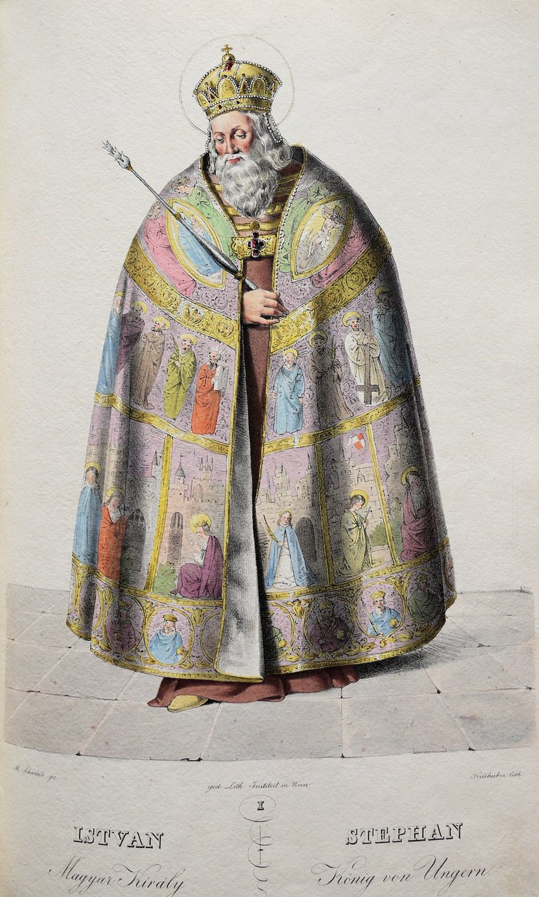 Stephan I (969-1038), The Saint, King of Ungern av Josef Nikolaus Kriehuber