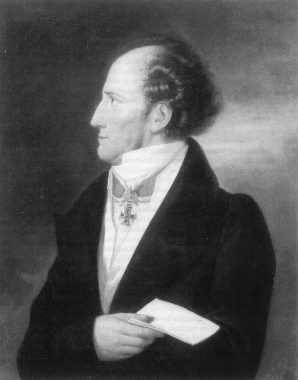 Porträtt av Franz Josef von Sternberg-Manderscheid av Josef Lavos