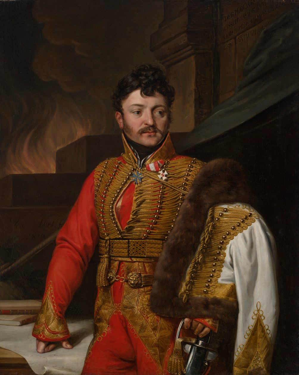 Tyska: K.K. Fältmarskalk löjtnant Ferdinand Graf von Wartensleben av Josef Abel