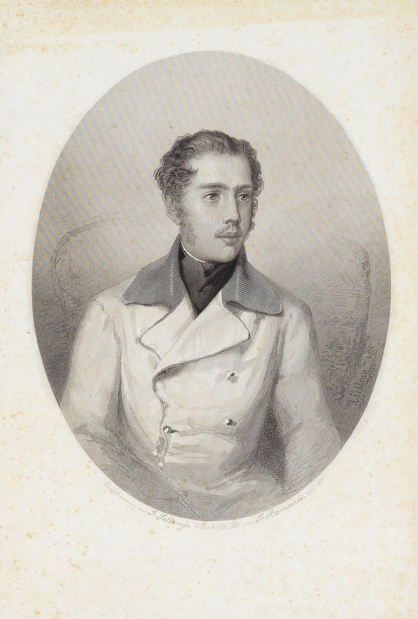 Ärkehertig Karl Ludwig av Österrike 1833-1896, 1856. av Josef Axmann
