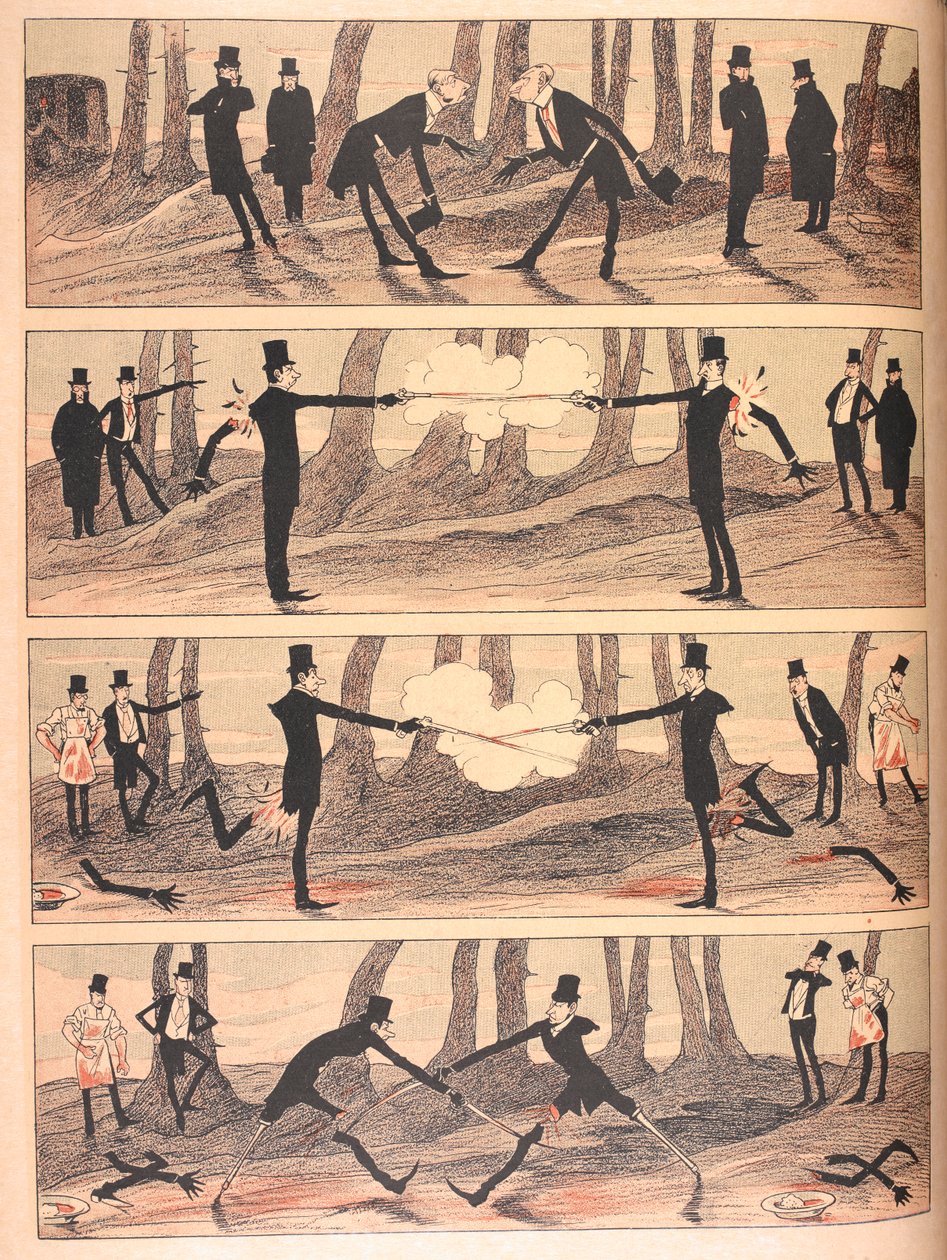 En duell med svåra förhållanden. (se även fil F60136-61 för hela berättelsen). av Josef Benedikt engl