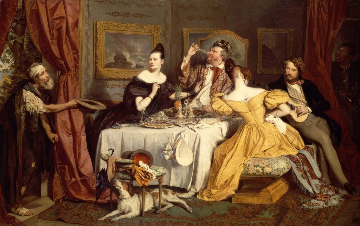 Den rike prassaren av Josef Danhauser