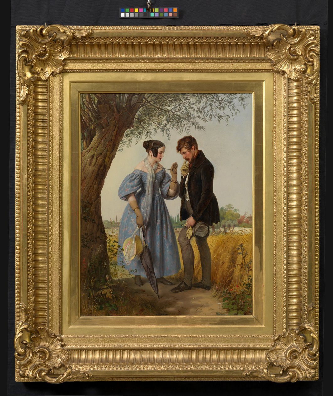 Mötet (”Den avvisade friaren”, ”En lantadelsmans frieri”) av Josef Danhauser