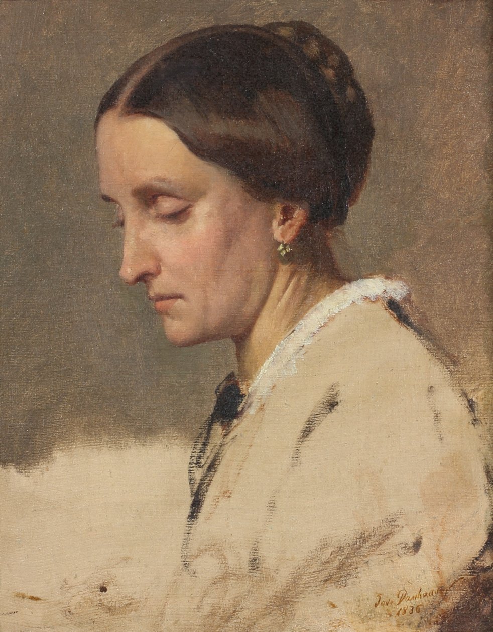 kvinna porträtt av Josef Danhauser