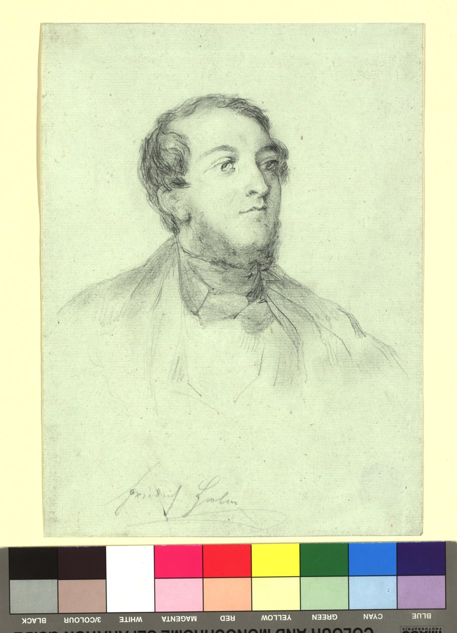 Friedrich Halm (1806-1871), poet av Josef Danhauser