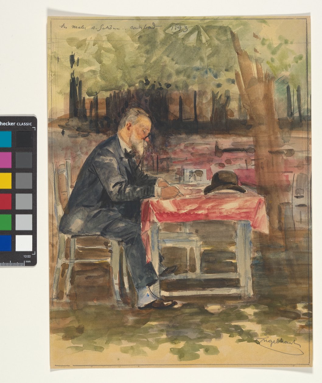 Målaren A. Schönn i Karlsbad 1893 av Josef Engelhart