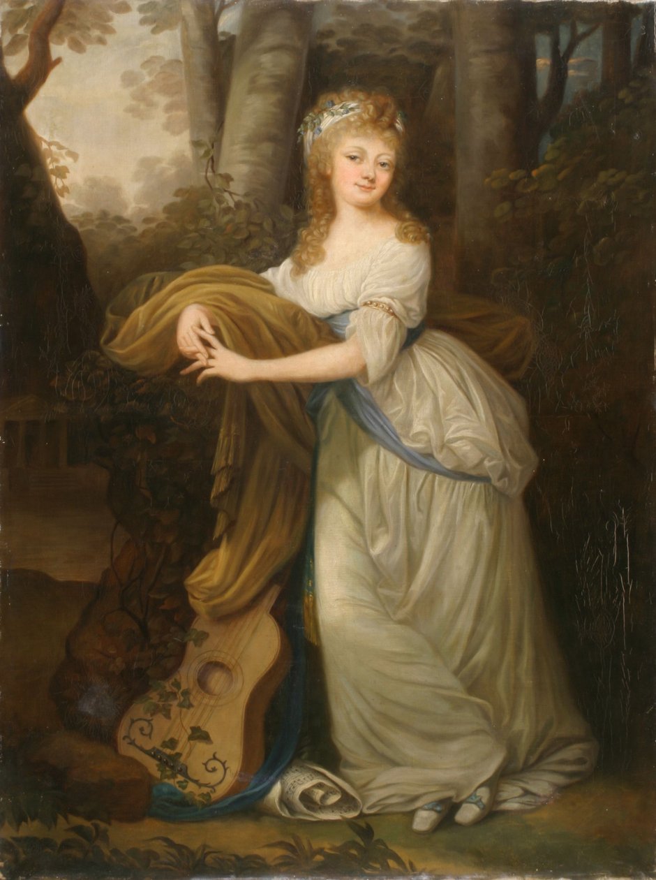 Porträtt av Krystyna Magdalena Radziwiłłówna (1776-1796), dotter till Michał Hieronim Radziwiłł av Josef Grassi