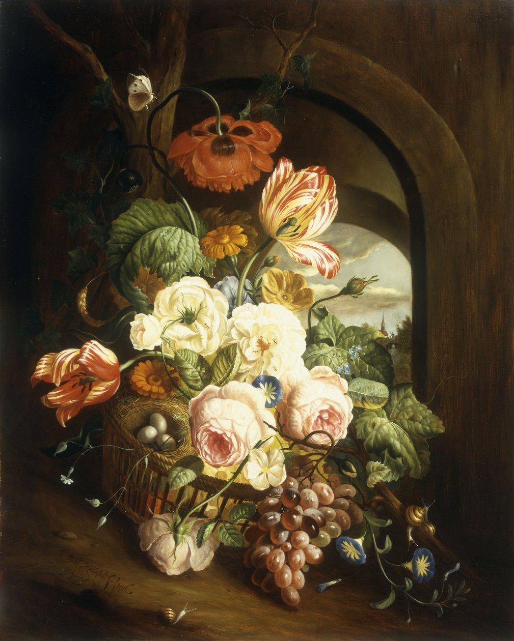 Stilleben med olika blommor av Josef Holstayn