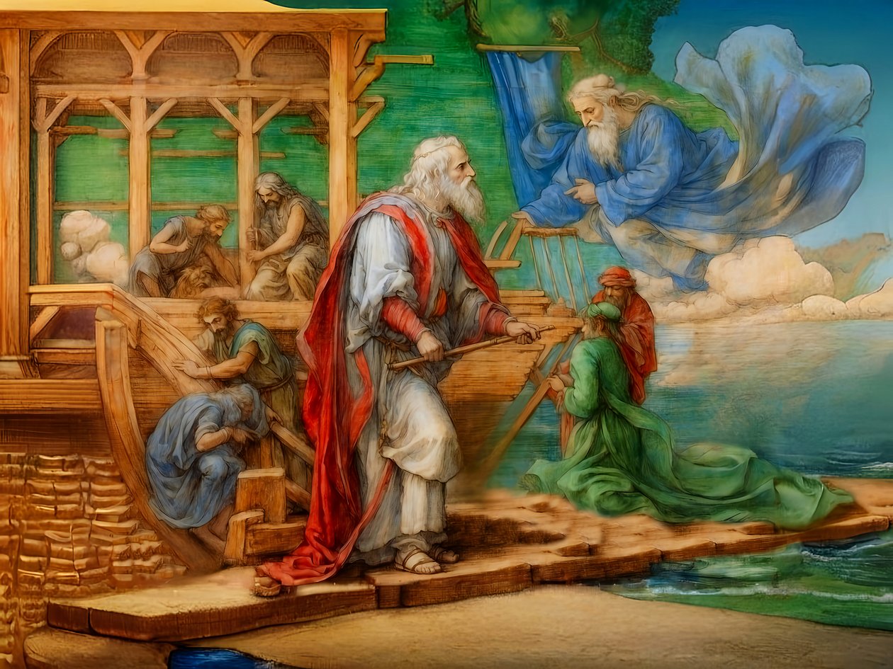 A1_Genesis_16-Noahs Ark av Josef Johann Michel