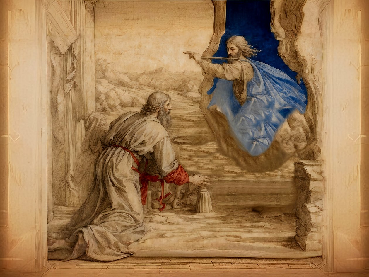 A1_Genesis_24-Abram lämnar Haran av Josef Johann Michel