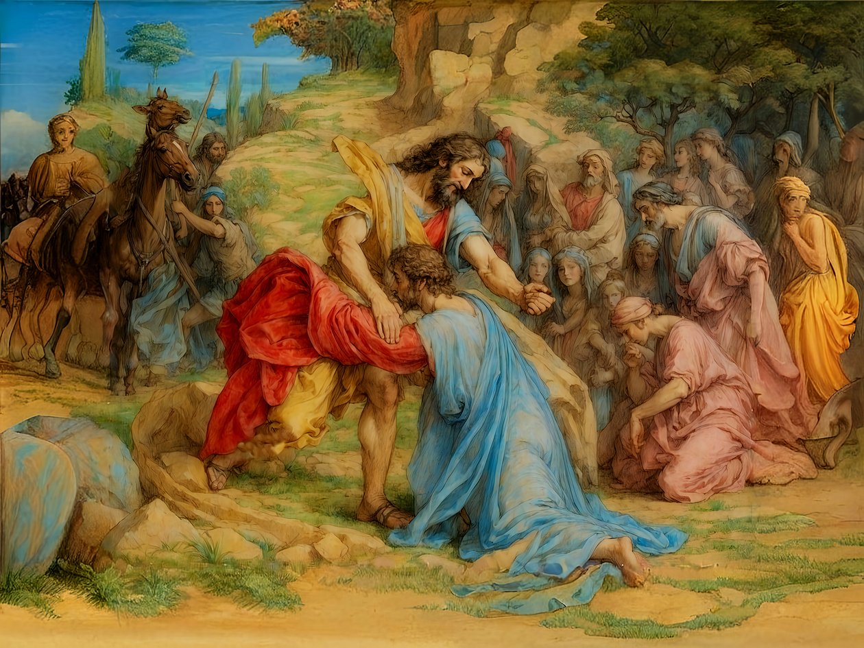 A1_Genesis_37-Jakob och Esau återförenade av Josef Johann Michel