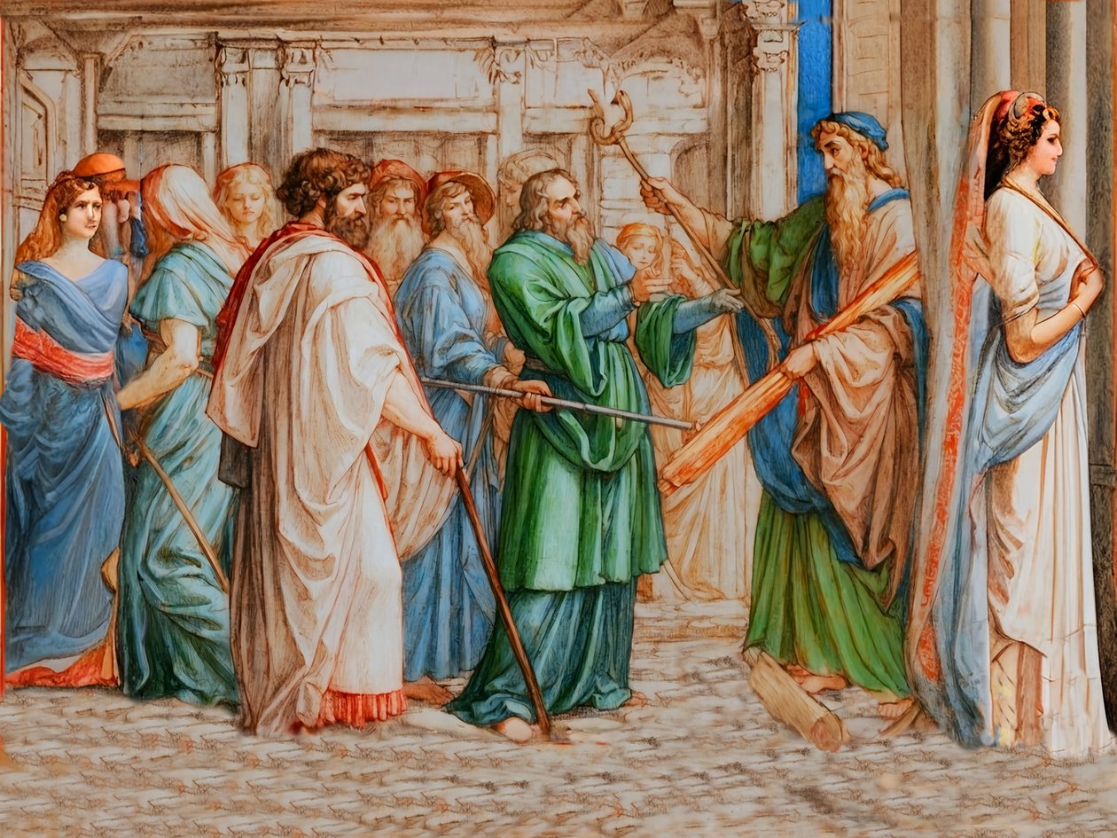 A2_Exodus_17_Aarons medarbetare av Josef Johann Michel
