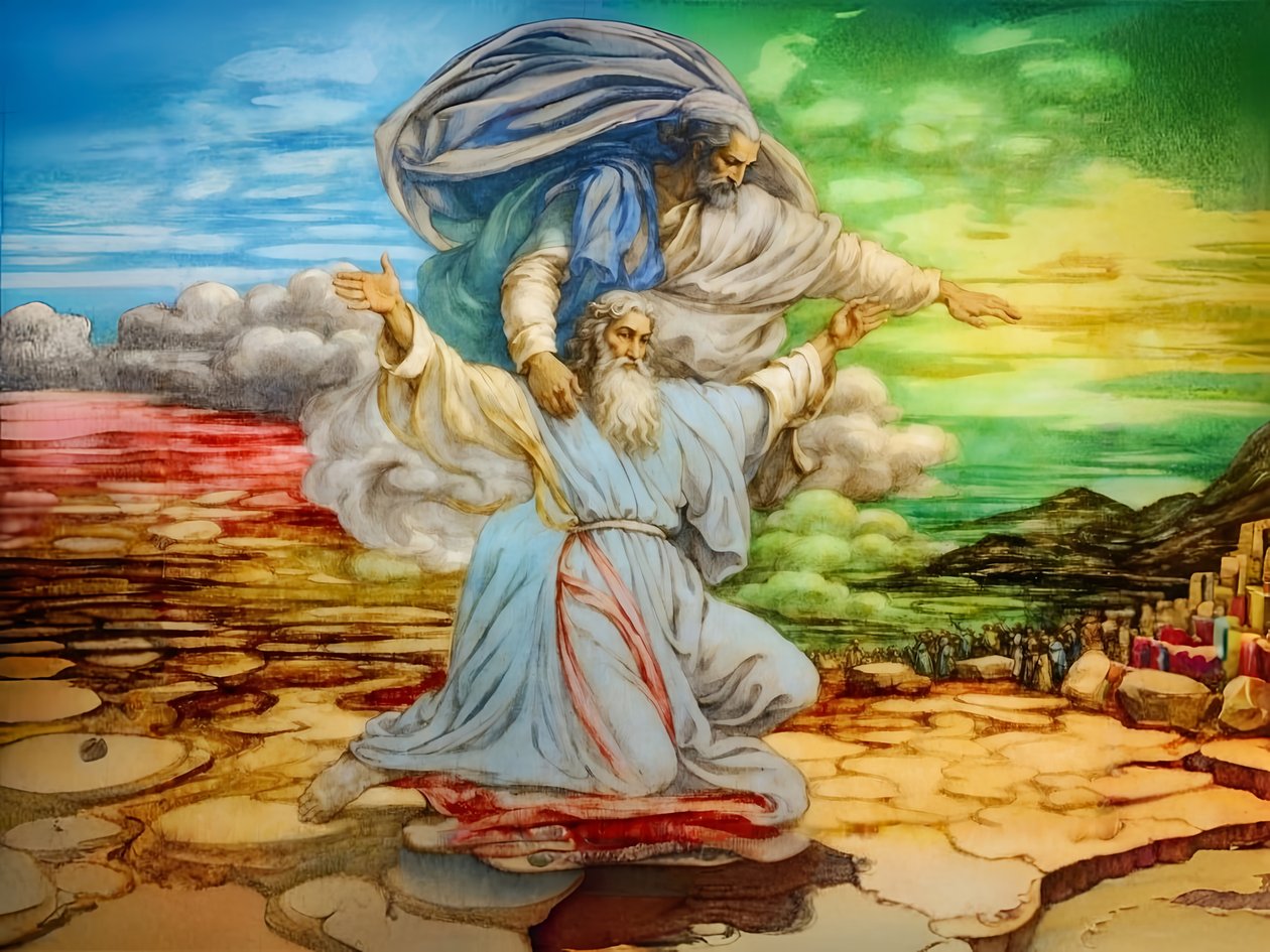 A2_Exodus_21_Moses ser det utlovade landet av Josef Johann Michel