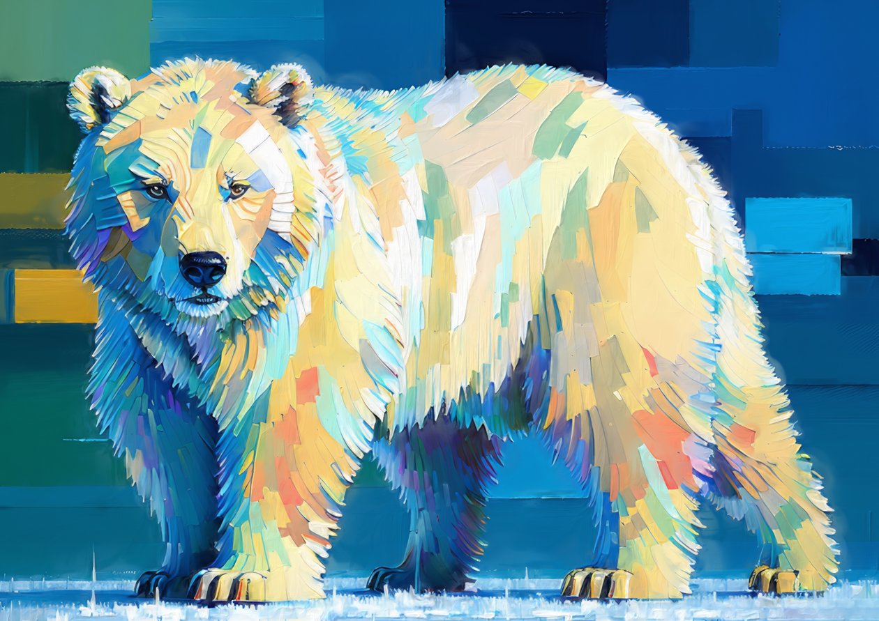 Djur: Icebear 3 av Josef Johann Michel
