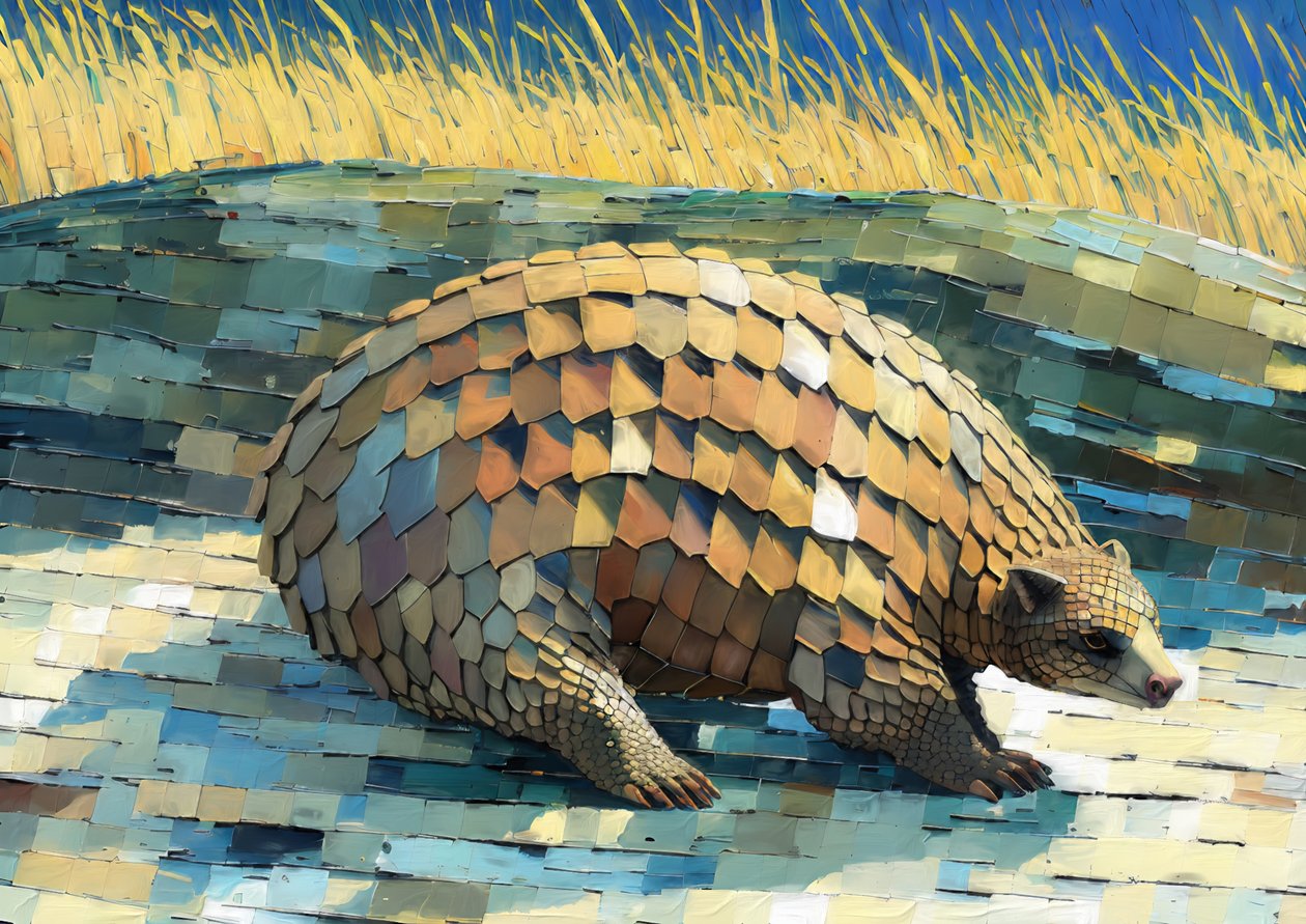 Djur: pangolin 3 av Josef Johann Michel