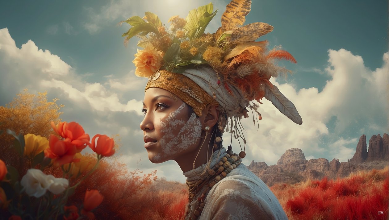 Dreamcore_drömliknande_scene-Aboriginer_01 av Josef Johann Michel