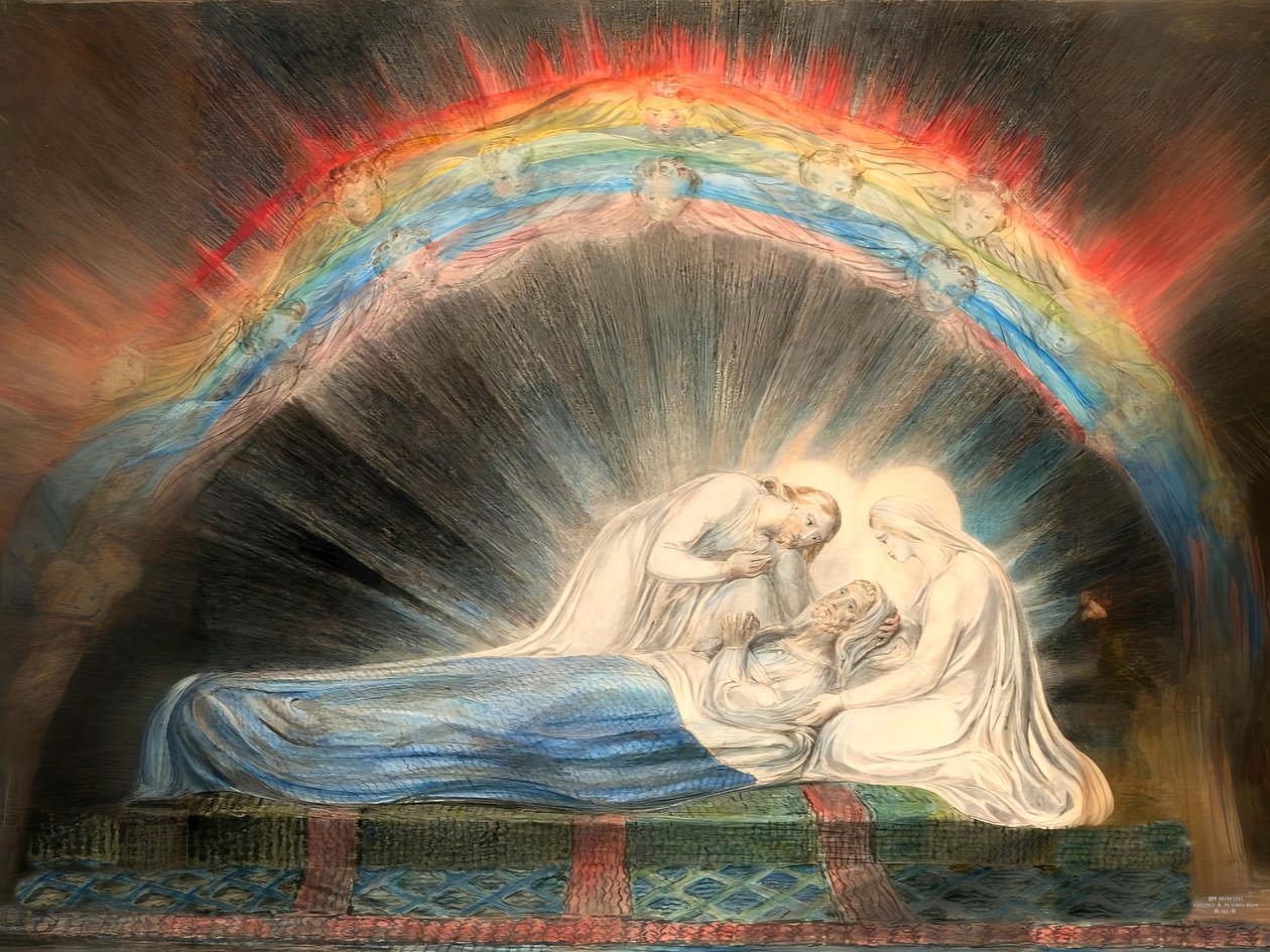 JJM-recreate_Blake-W_Der Tod des hl Joseph av Josef Johann Michel