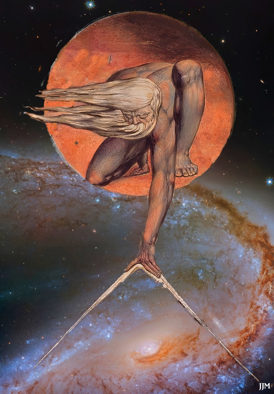 JJM-återskapa: Blake-W_The Ancient of Days+JWST av Josef Johann Michel