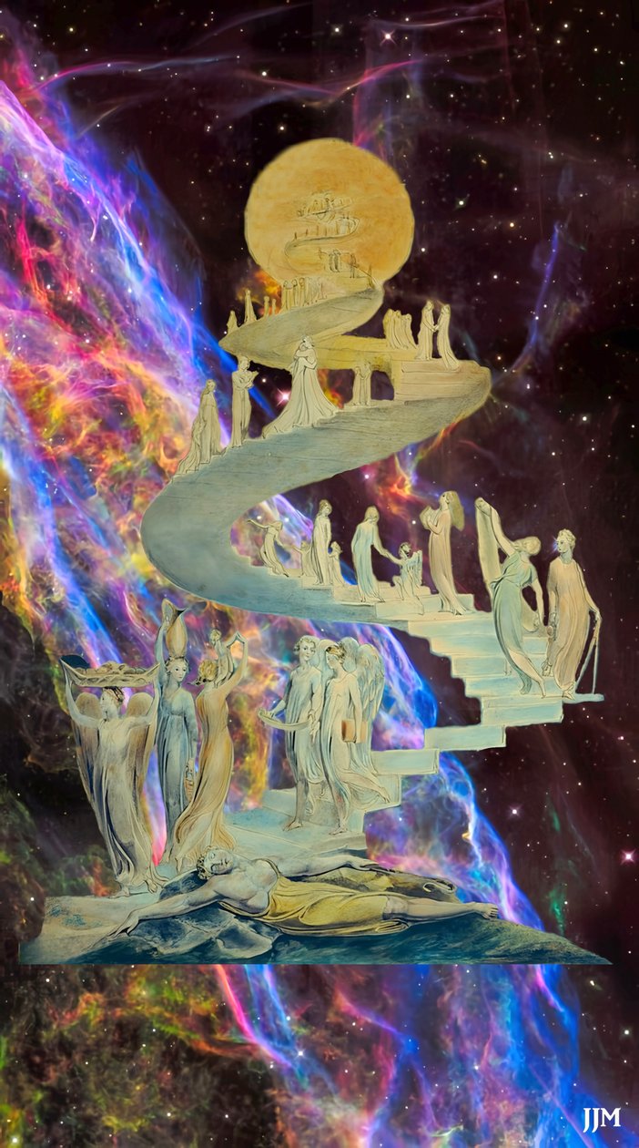JJM-återskapa: Blake-W_Jakobs Traum+JWST av Josef Johann Michel