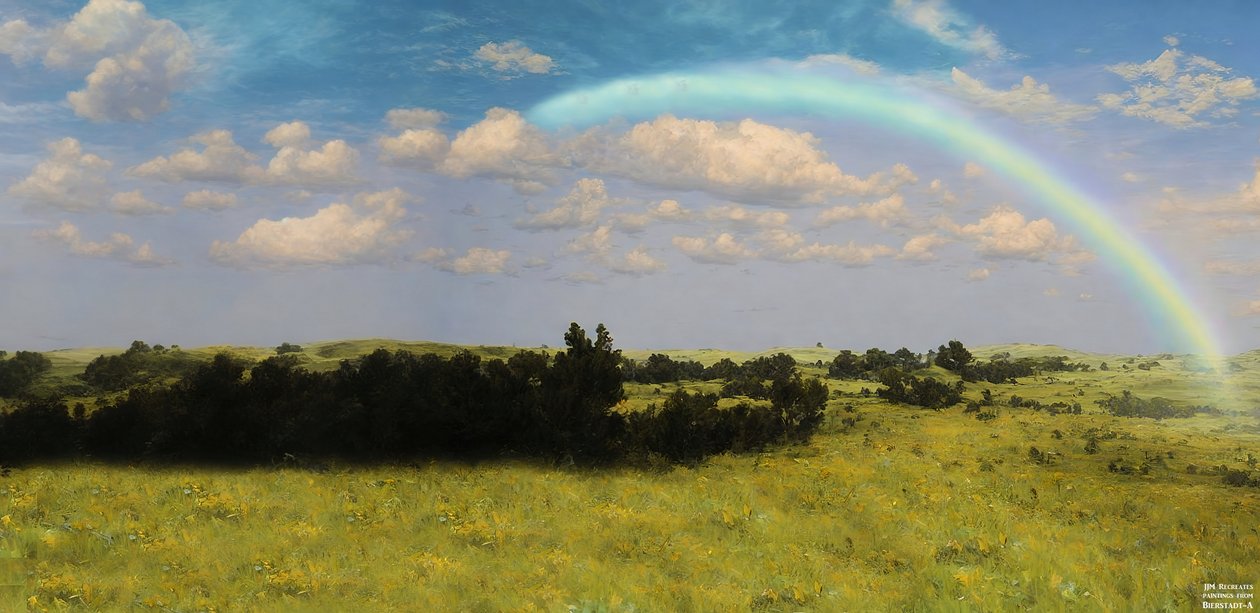 JJM återskapar Bierstadt-A: Efter stormen av Josef Johann Michel