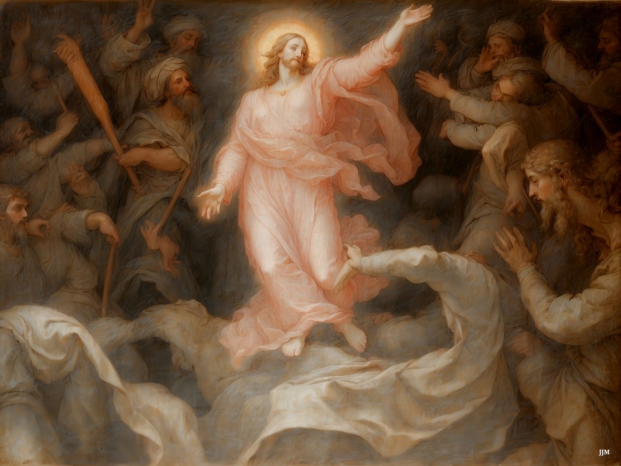 Jesus_uppståndelse_02 av Josef Johann Michel