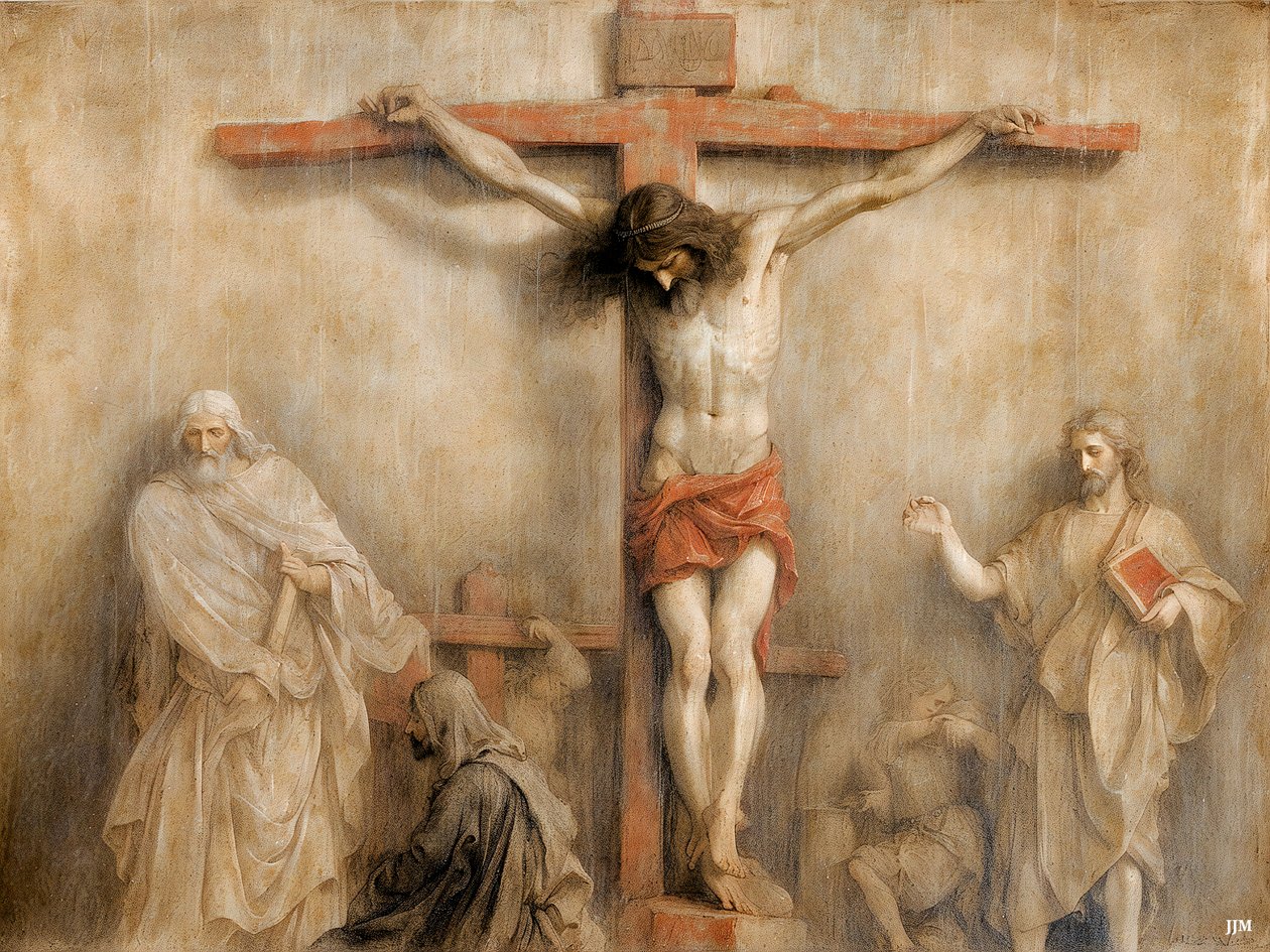 Jesus_på_korset_02 av Josef Johann Michel