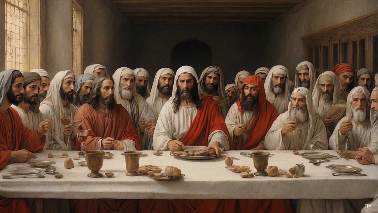 Jesus_den sista måltiden_01 av Josef Johann Michel