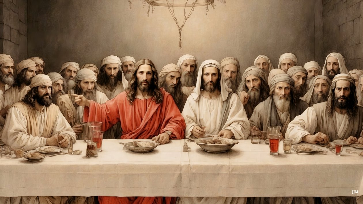 Jesus_den sista måltiden_03 av Josef Johann Michel
