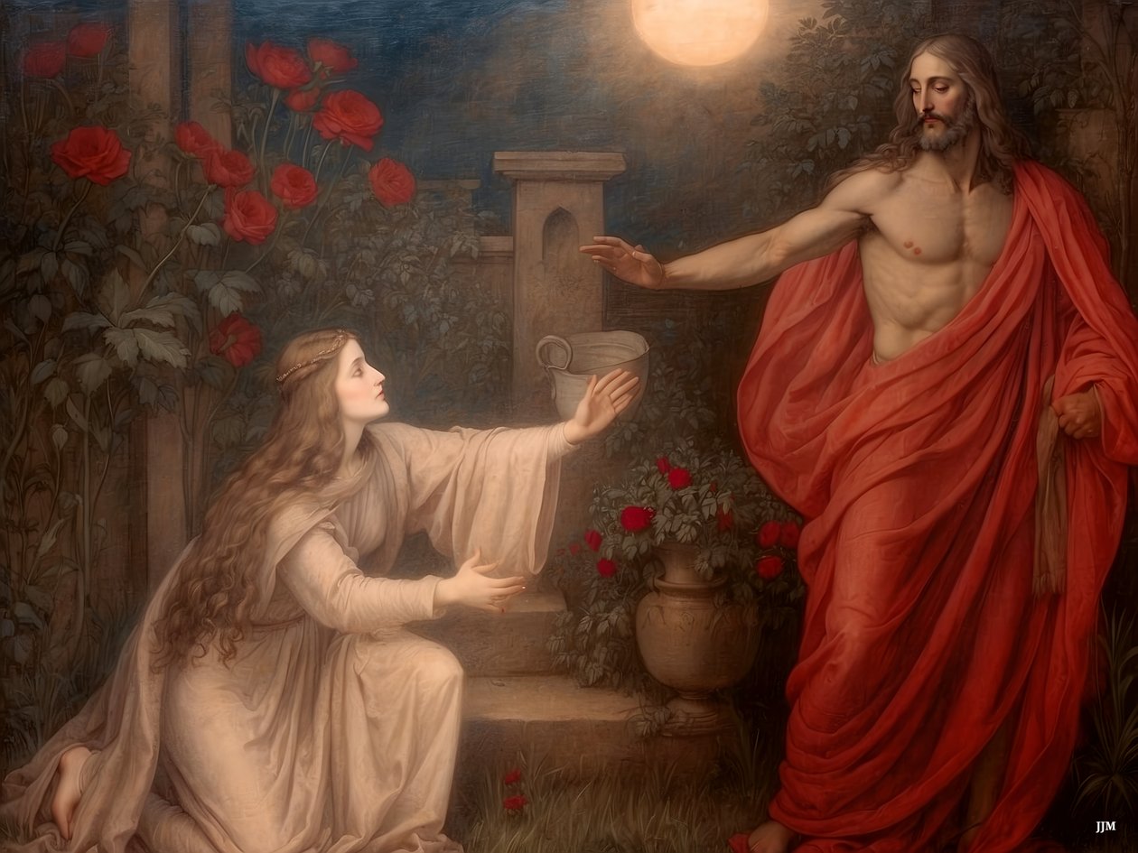 Jesus_sa till henne_Håll inte fast mig_01 av Josef Johann Michel