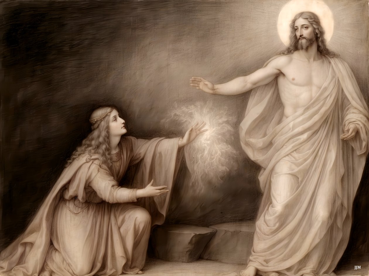 Jesus_sa till henne_Håll inte fast mig_03 av Josef Johann Michel