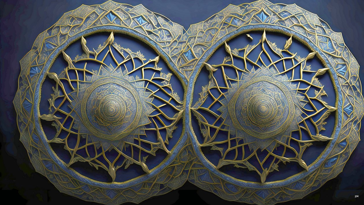 mandala: Egyptiska element_01 av Josef Johann Michel