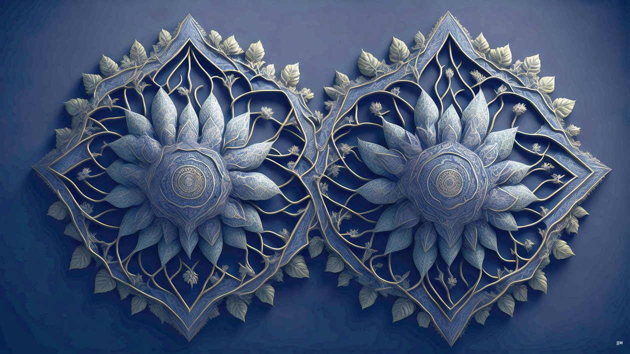mandala:afrikanska element_01 av Josef Johann Michel