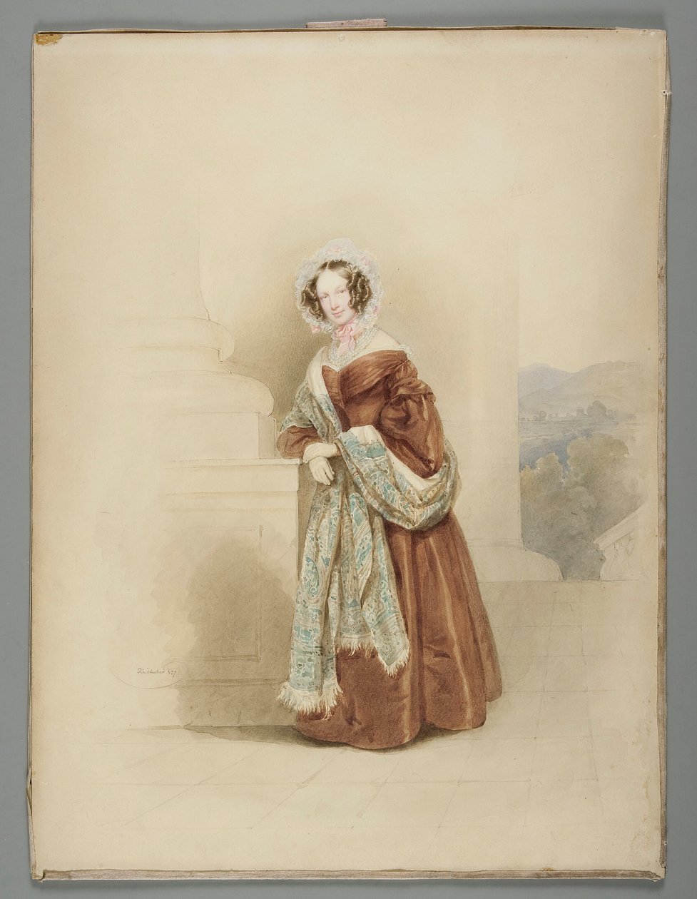 Adelajda Marianna grevinnan Stadion von Warthausen (1804-1885), Karolowa Lanckorońska z Brzezia av Josef Kriehuber