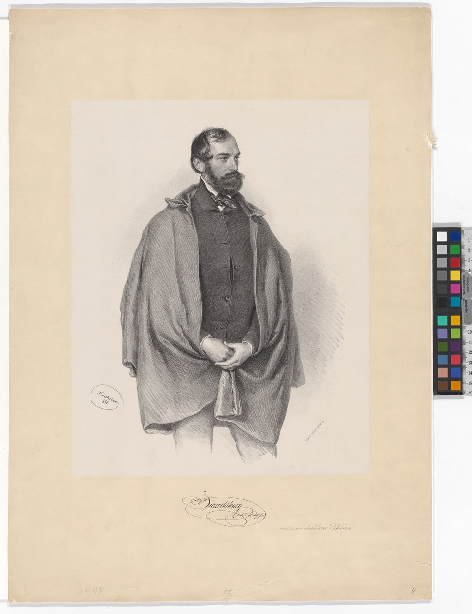August Sicard von Sicardsburg av Josef Kriehuber