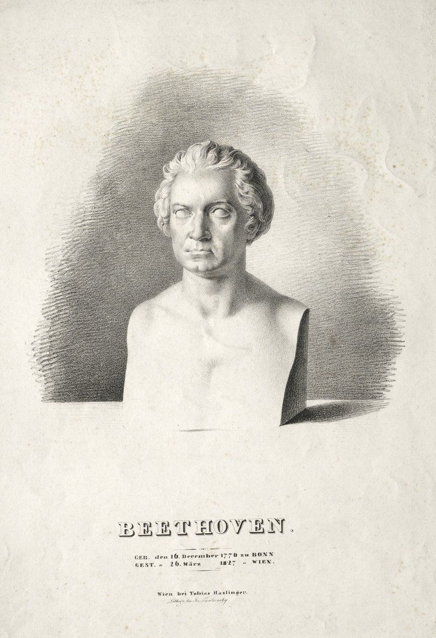 Byst av Ludwig van Beethoven av Josef Kriehuber