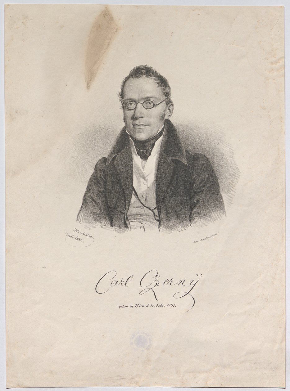 Carl Czerny, född i Wien den 21 feb. 1791 av Josef Kriehuber