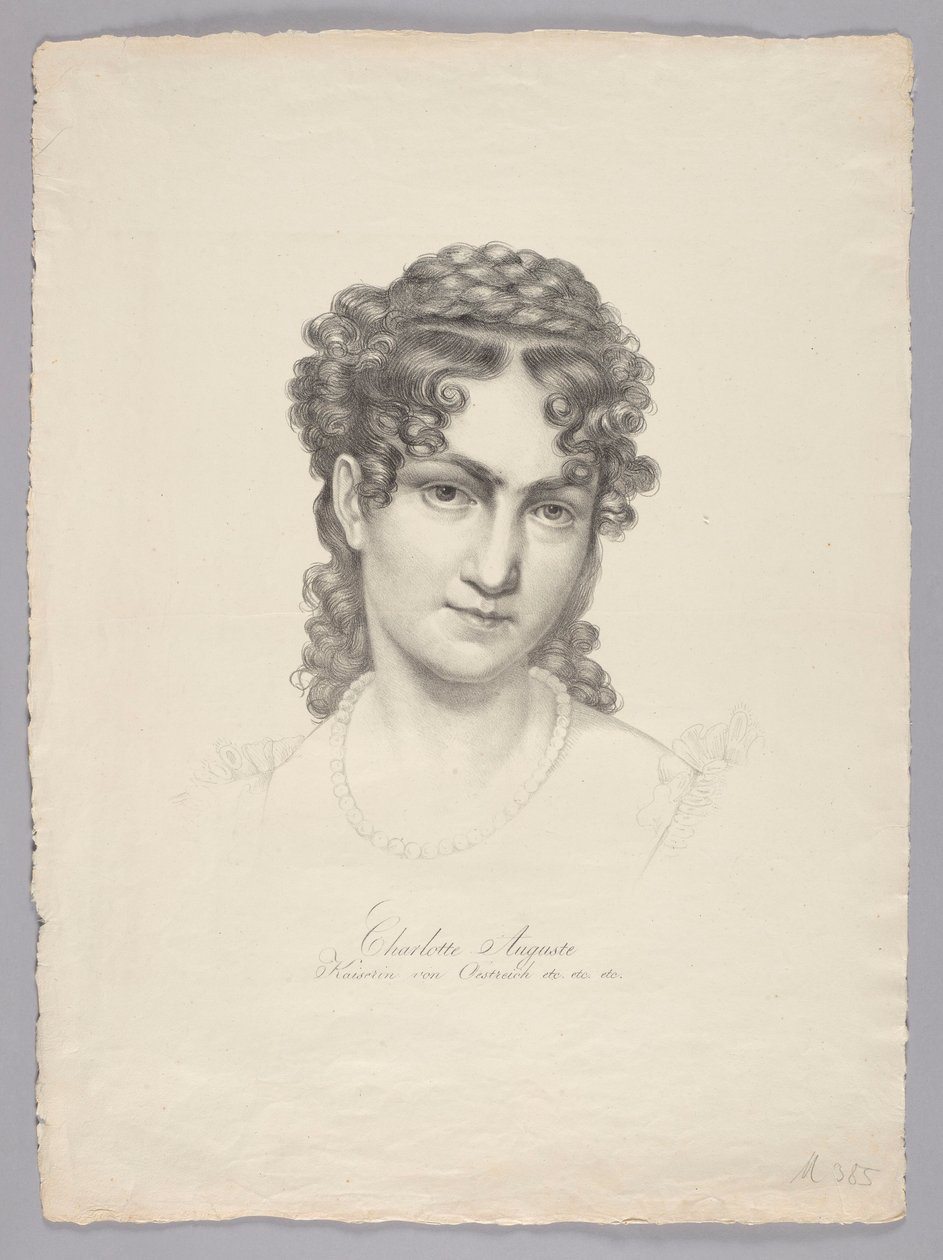 Charlotte Auguste, kejsarinna av Österrike etc. av Josef Kriehuber