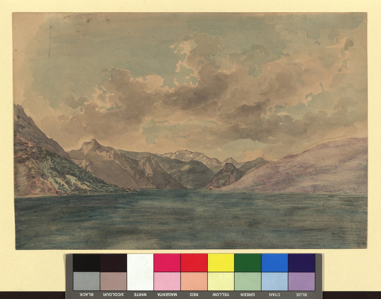 Traunsee av Josef Kriehuber